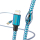 Hama USB-Lightning 1,5M MFI  REFLECTED niebieski - 1457235 - zdjęcie 3